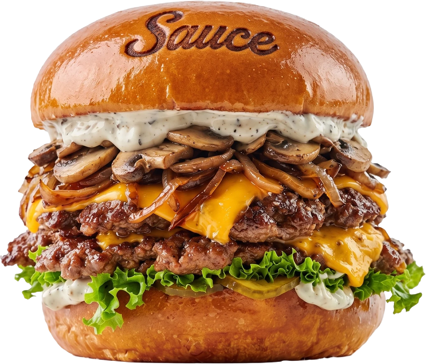 Truffle and Mushroom Burger